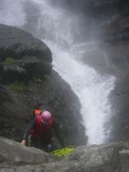 Renato al fondo della cascatona
