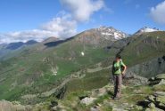 Imbocco del vallone del Rouen, sullo sfondo il vallone del Selleries e la cima dell'ORsiera