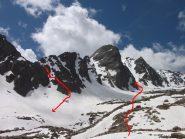 nostri passaggi nel v.ne superiore del Piz