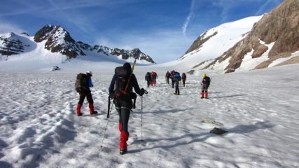 i primi passi sul Ghiacciaio di Saint Sorlin (12-6-2011)