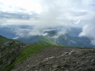 Squarci di sole dalla vetta.