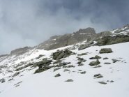 Verso la cima amcora parecchia neve