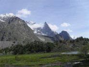 panorama verso il Bianco dal lago Combal