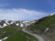 l'arrivo alla casermetta ed al col della Seigne