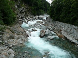 Il Soana dal ponte sospeso