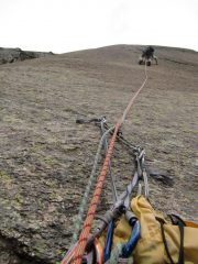 Fede sul passo di 6a