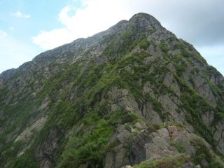 inizio della cresta nord