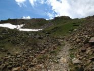 La quota di fianco al passo di Tesina