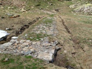 Fasi di costruzione della mulattiera