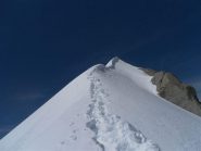 ultimo tratto di cresta che porta in vetta