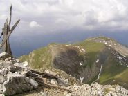 Il relitto di croce del Savi e il Nebius sullo sfondo