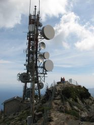 Le antenne in vetta a M.Capanne
