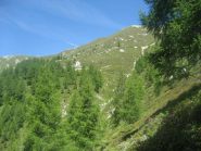 alpe Burial e pendio finale che porta alla cima