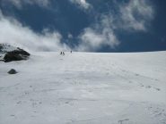 il tratto ripido...che neve!!!