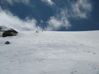 il tratto ripido...che neve!!!