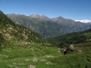 Il vallone risalito dal col Giassit