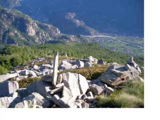 Donnaz dalle pendici del Bec Renon