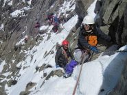 in discesa dal colle di Tseudet  verso la cabane du Velan