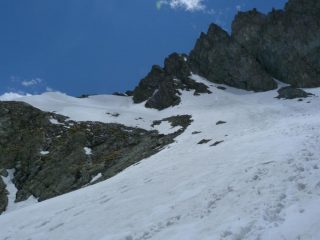 discesa dal colle delle Traversette