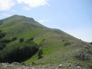 La cresta di salita