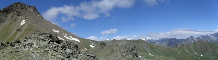dal colle ,panorama dal Fallere al Labiez