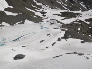 Il lago visto dalla vetta della Bezin Nord