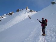 In vista della cima.