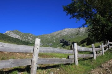 l'itinerario di salita dopo i primi 650 m