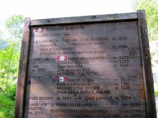 IL CARTELLO ALLA PARTENZA