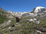 Testata della Valfredda con il Passo Galambra