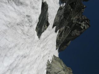 Couloir da sopra l'attacco
