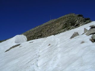 Nevaio residuo sull'ultimo tratto