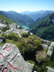 Vista di Cheggio dall passo