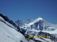 Dal rifugio, lo spettacolare Zinalrothorn