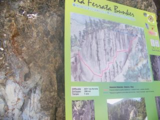 cartello di ferrata