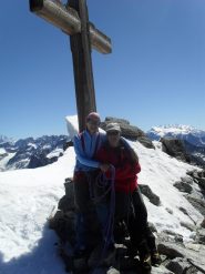 in vetta ,con Stefania