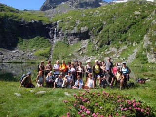 il gruppo al lago Paschiet