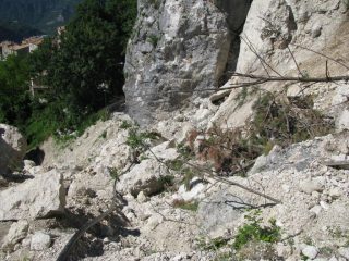 La frana alle porte di Pietracamela