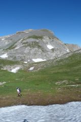 il Marguareis arrivando dalla normale del Garelli