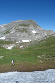 il Marguareis arrivando dalla normale del Garelli