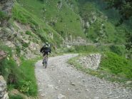 in discesa sul versante francese