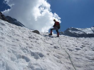 iniziamo a scendere il canalino Pisati