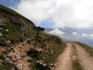 04 - Bivio per Baraccon des Chamois - Lamet, poco oltre i Sassi Bianchi