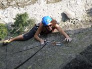 Ultimo tiro, nonché ultimo passaggio per uscire da un muretto strapiombante