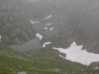 Dalla cresta vista sul lago Crot