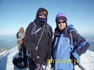 In cima, con Luca