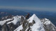 Arete du Brouillard - verso il Mont Blanc