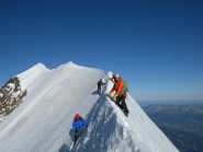 primo incrocio con le guide che  arrivano in traversata