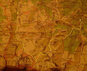 mappa percorso