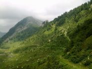 da sella Brignola - vista su sentiero per sella Spa